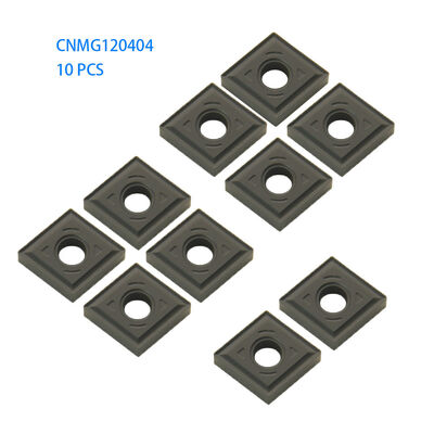 Black CNC Blade Square Carbide Inserts For Steel Finishing CNMG120404-FV